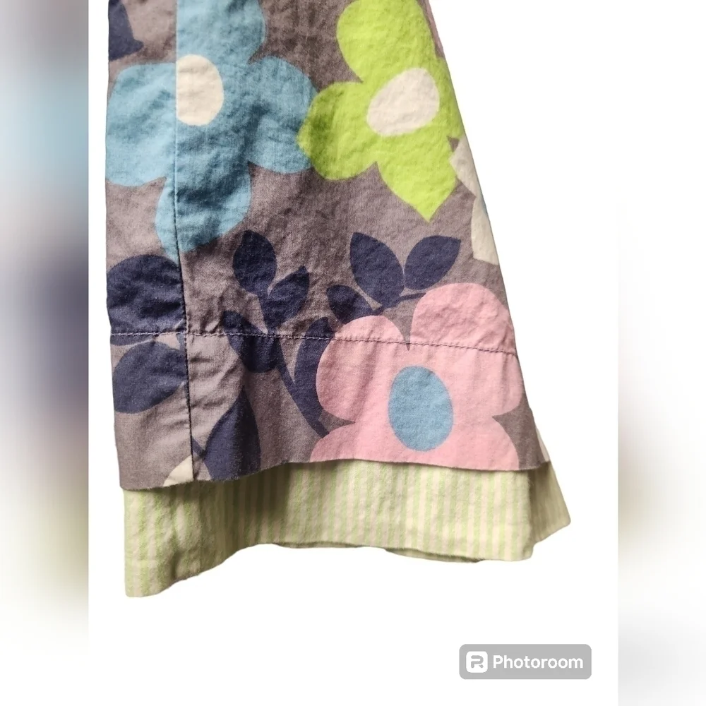 Mini Boden Floral Pinafore sz. 7-8
